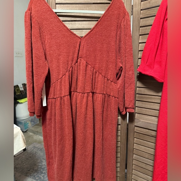 Anthropologie Burt Red Knit Dress -NWT - Picture 2 of 4